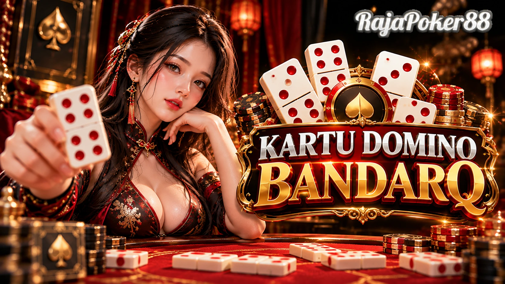 Kartu domino yang digunakan dalam permainan BandarQ